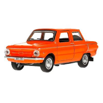 Машина металлическая инерционная Запорожец ЗАЗ 968а 12 см Технопарк ZAZ968A-12-OG 1